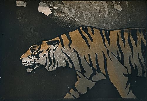 Poster le tigre toile déco murale John Dickson Batten SERENDIPITP