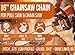Stihl MS170 Chain 3 Pack 16'' Chainsaw Chain, 3/8'' LP .043'' Gauge 55 DL, Fits MS171 MS180 MS180C, Replaces 61PMM3-55/3610 005 0055 / Oregon R55 - Molten.