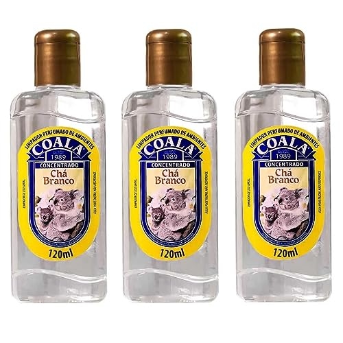 Kit 3 Limpador Perfumado de Ambiente 120ml Coala Cha Branco Kit 3 Limpador Perfumado de Ambiente 120ml Coala Cha Branco