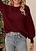 PRETTYGARDEN Women's Fall 2025 Pullover Sweater Casual Long Sleeve Loose Chunky Knit Tops Blouse Winter Fashion Clothing (Red,Large)