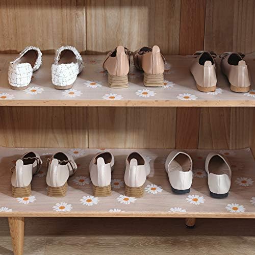 Miniatura 7 de Revestimiento de estante de margarita para armarios de cocina, forro de cajón no adhesivo, forro antideslizante para refrigerador, impermeable,