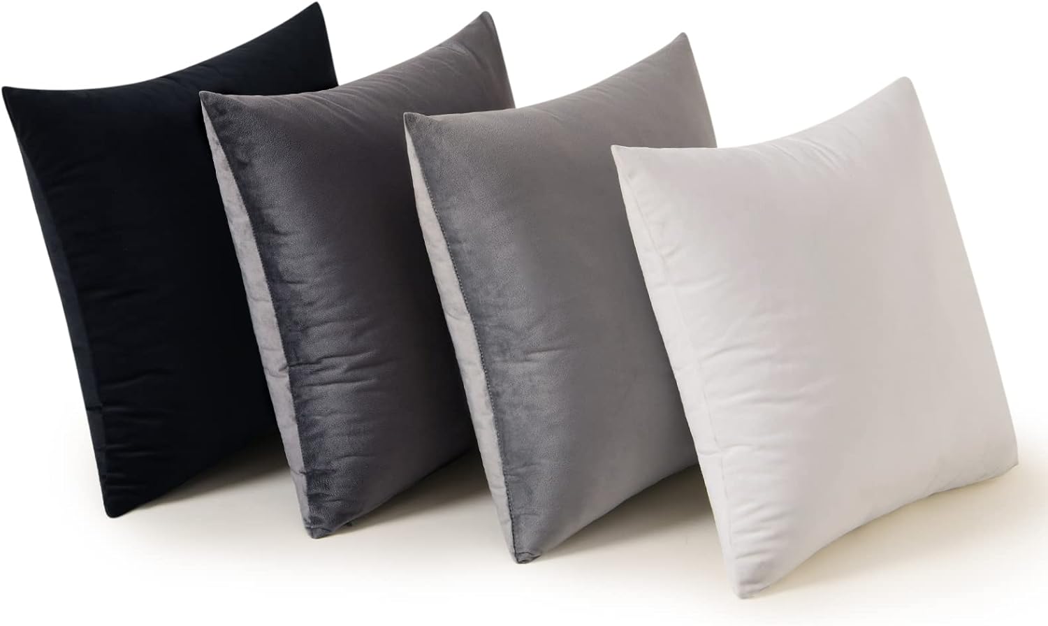 MIULEE 4 Piezas Funda de Cojín de Terciopelo Cojines de Sofá Funda de Almohada Colores Gradientes Moderna Decoración para Silla Cama Salón Sala de Estar Dormitorio 45x45 cm Serie Colores fríos