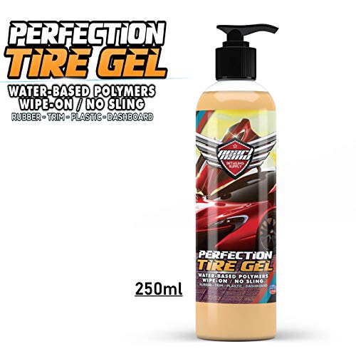 Pearl Nano Perfection Tyre Gel Shine - Natte look - Houdt banden zwart, op waterbasis polymeren, PERFECT voor rubber…