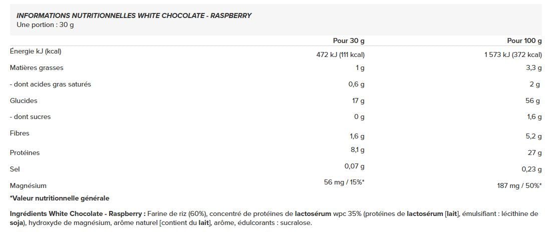Allnutrition Protein Rice Porridge White Chocolate Raspberry 400G