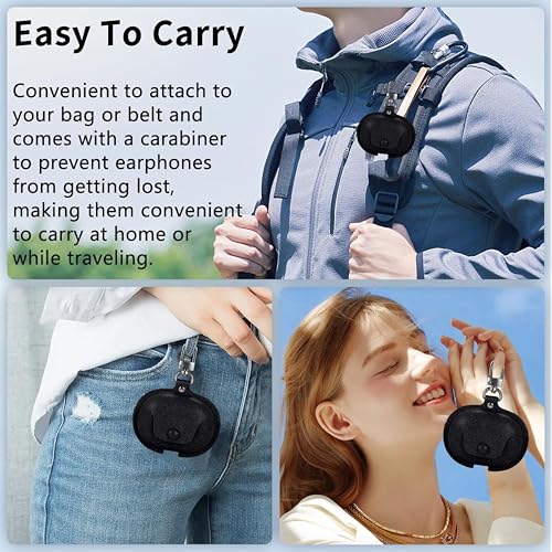 Image of Leather Business Case Cover for OnePlus Nord Buds 3 | Nord Buds 3 Pro | OnePlus Buds Pro 3 (Leather Black)