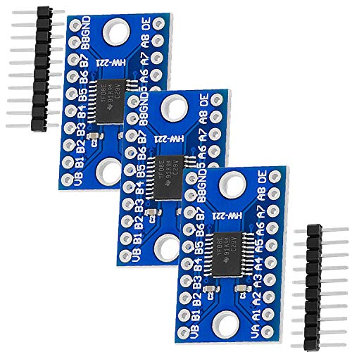 AZDelivery 3 x Logic Level Converter kompatibel mit TXS0108E 8 Kanal kompatibel mit Arduino und...