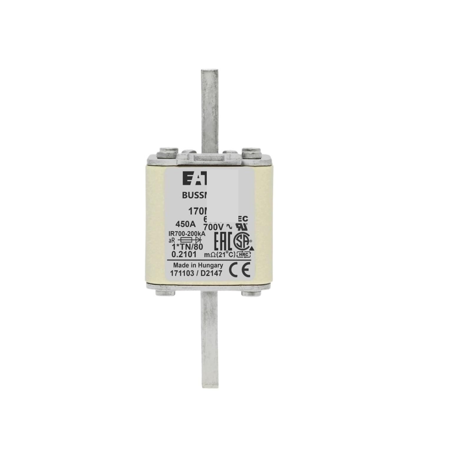Fusible 170M3166 élimine les risques de court-circuit sur vos machines