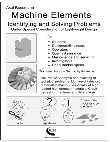 Machine Elements Volume 1A: Identifying and Solving Problems: Rossmann ...