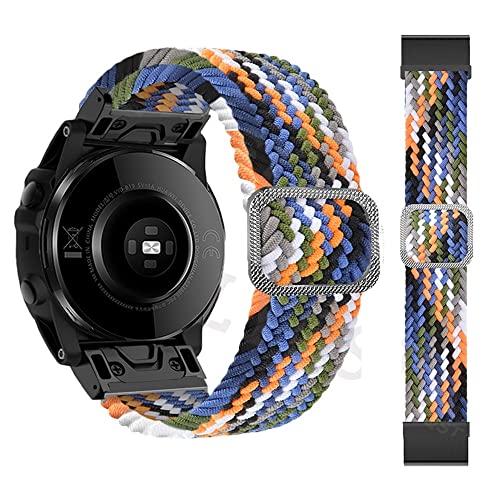 Bracelet nylon Garmin Fenix anti-irritation et respirant 22 26mm