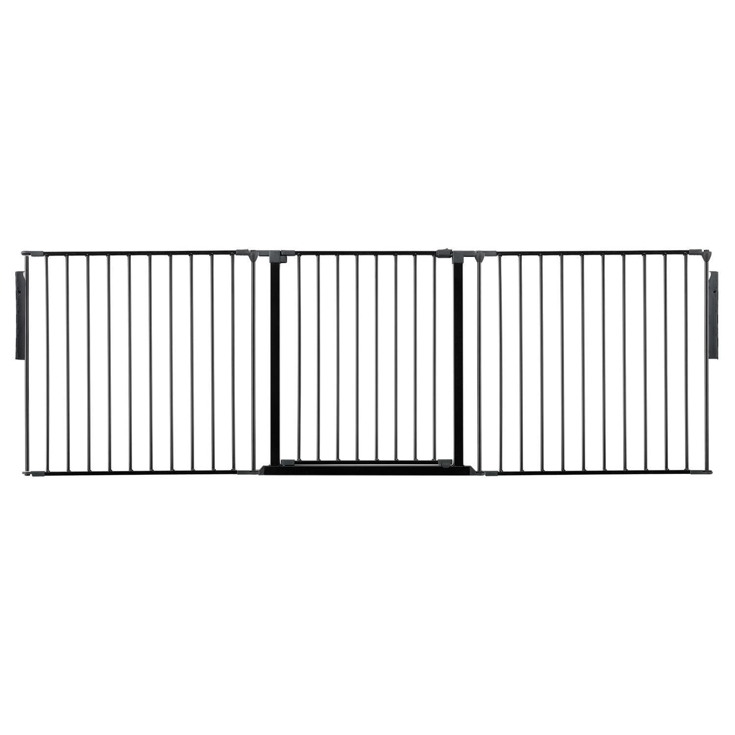 Safetots Unisex Black Multi Panel Room Divider Screw Fit Baby Gate In | : Up To 226 Cm Infant