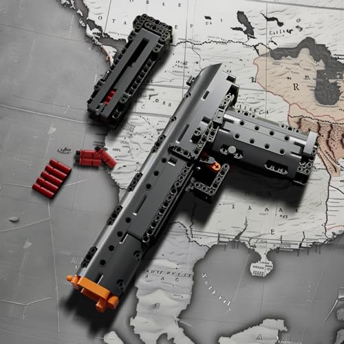 Mould King 14004 Gun Building Blocks Set, Military Model Construction Kit for Adult, Collectible Model for Military Enthusiasts, Toys Gifts for Youth Teen(563 Pcs) by Mould King - Image 6