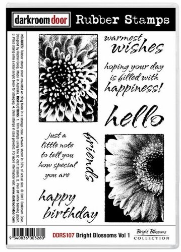 Darkroom Door Zestaw znaczków gumowych Bright Blossoms Vol 1