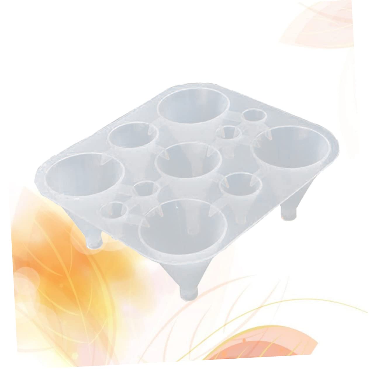 SHINEOFI 2piezas Molde De Silicona Para Repostería Forma De Cono Compartimentos Para Pasteles Fondant y Manualidades Para Hornear y Decorar Postres
