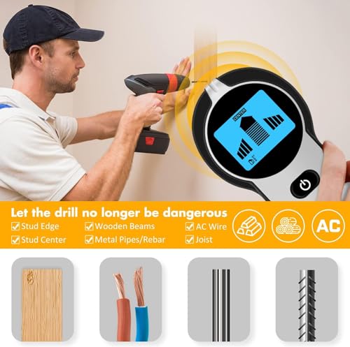 Folai 260 Stud Finder Wall Scanner 5 In 1 Upgraded Electronic Wall Scanner thumb #4