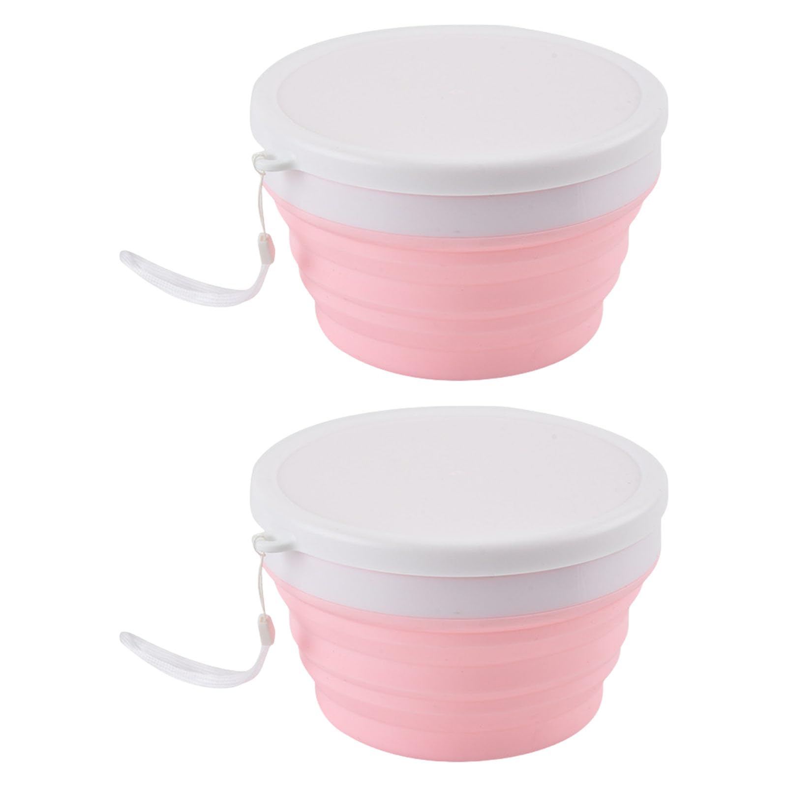 CAZSTYK 2Pcs 950ML Silicone Meal Preps Container Space Saving Silicone Folding Bowl for Camping Dishwasher Safe Space Saving Salad