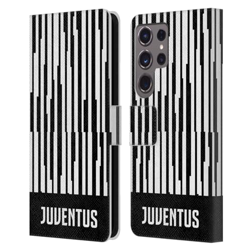 Étui Juventus pour Samsung Galaxy S24 Ultra coque portefeuille cuir noir et blanc