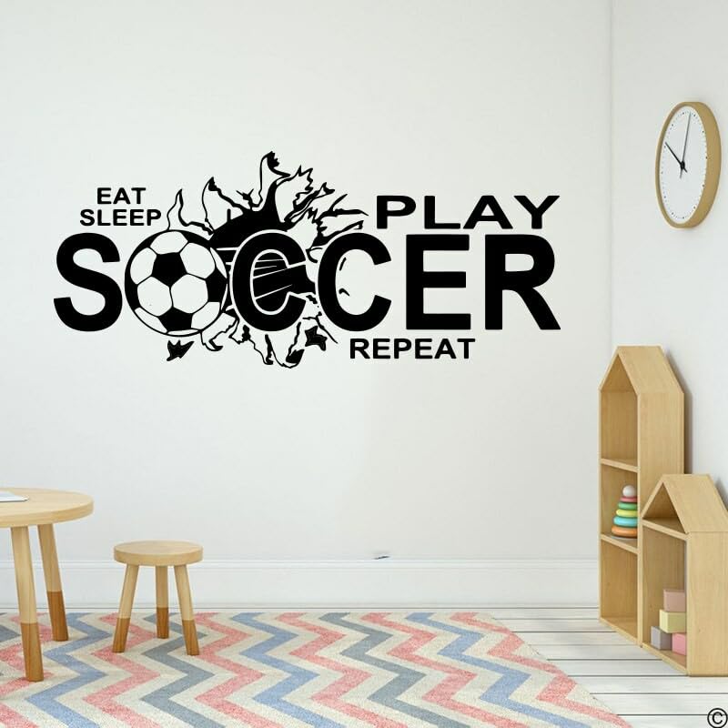 GADGETS WRAP Vinyl Wall Decal Boy Room Kids Room Soccer Sport Foo...