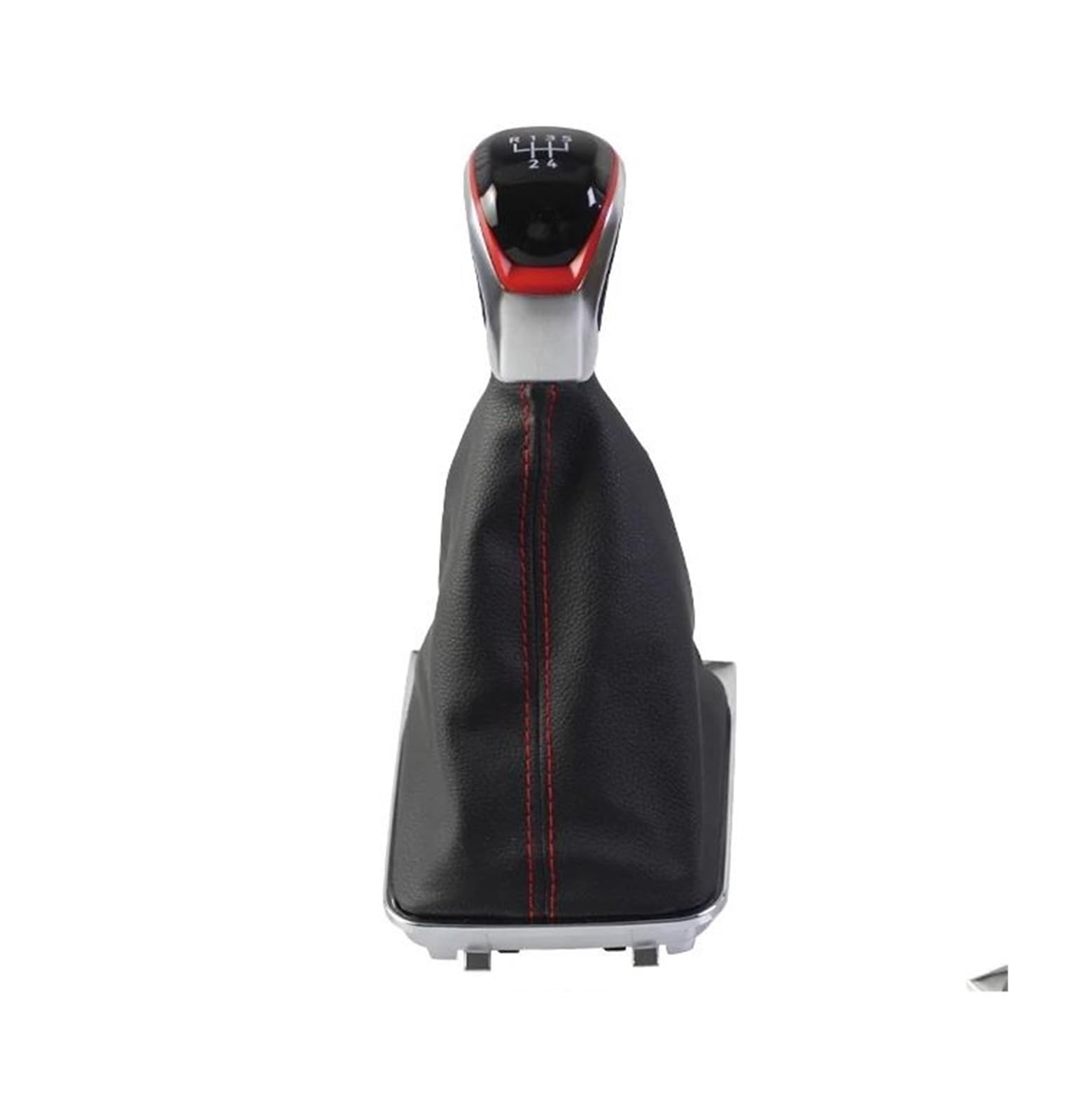 AHRPKAMERD Gear Shift Knob 1PCS for Golf 7 MK7 for GTI for GTD 2013-2018 Manual 5/6 Speed Gear Shift Knob Shift knob(Red 5 Speed)