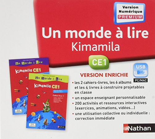 Un monde à lire - Kimamila CE1 - manuel numérique enrichi - Clé usb - NE - tarif adoptant