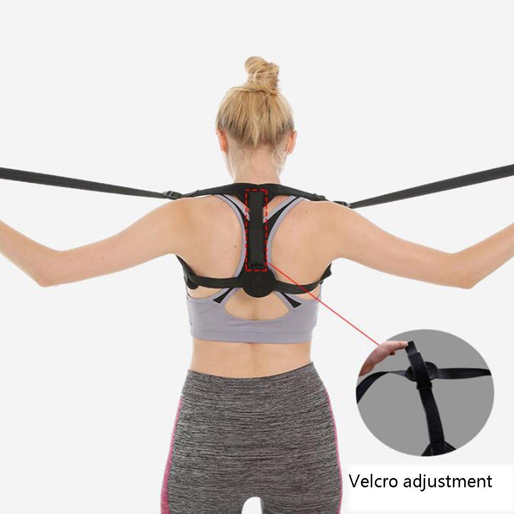 Corrector de Postura para la Espalda, Faja correctora de Postura Ajustable para Mejorar la Mala Postura, Faja para cifosis torácica para Hombres y Mujeres.