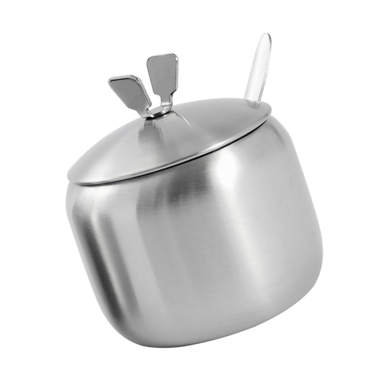 Amosfun 3 Pz Barattoli Di Conservazione Pentola Zuccheriere Contenitore Per La Conservazione Del Sale Vasetti Di Zucchero Contenitore Del Sale Zuccheriera Con Coperchio Silver