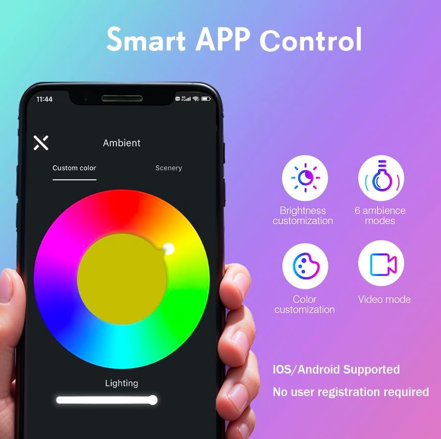 Miniatura 6 de Retroiluminación LED para TV con caja de sincronización HDMI, retroiluminación de TV de inmersión para televisores de 65 a 70 pulgadas, luces de