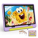 Laptok Kids Tablet, Android 15 Kids Tablet 10 inch Octa-Core with 20GB+64GB+1TB Expand Tab for Toddler Child｜ Parental Control｜WiFi 6｜BT 5.3｜Dual Camera｜Protective Case｜Great Gift for Child(Purple)