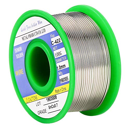 Lötzinn, Vegena Bleifreies Lötdraht Löten Lot Löt-Zinn mit Kolophonium Kern Flussmittel Draht...