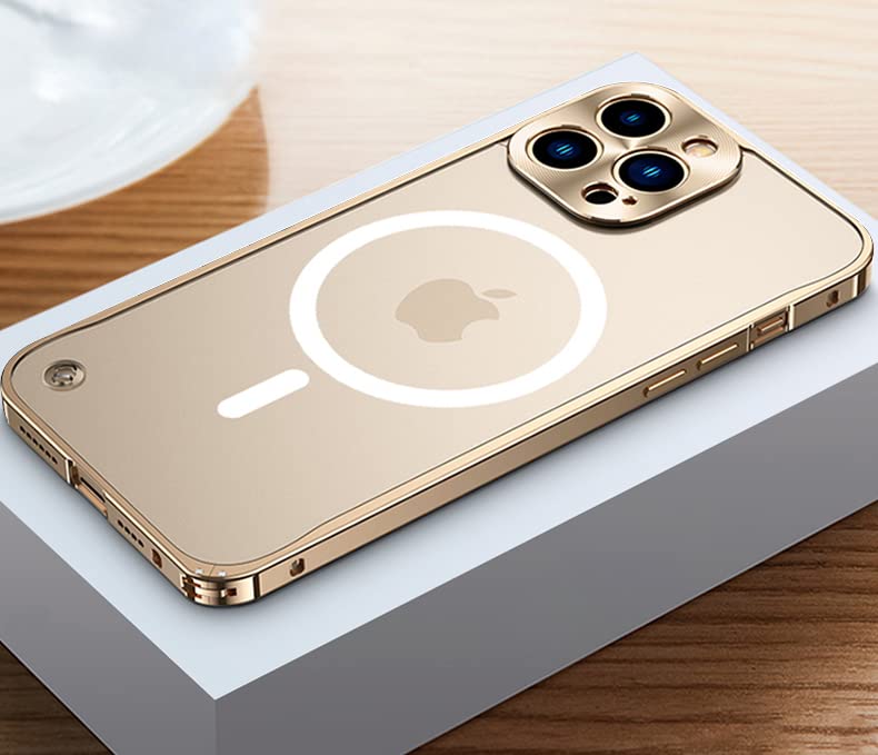 iPhone13 Pro 256GBゴールド/MagSafeケース付き Amazon.com: Extreme Magnetic Metal Frame Case - Compatible with