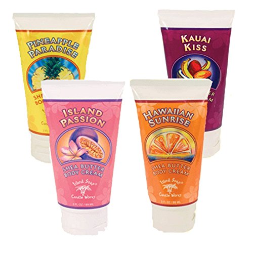 Island Soap Candle Works Hawaiian Shea Butter Hand Cream Set 4