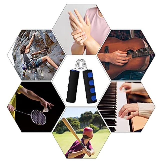 Hand Grips for Strength Training,Soft Foam Hand Workout Grippers, Strengthen Hand Grip Exerciser,2 Pack