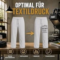 Fruit of the Loom HLKauf Bundle Classic Jog Pants Herren Jogginghose mit offenem Beinabschluss, Größe:M, Farbe: 1x Schwarz offen + 1 HL Kauf Notizblock – Ansicht 6