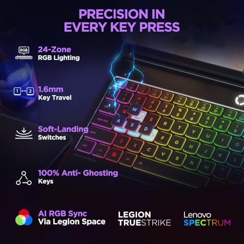 Image of Lenovo Legion 5 2026 Intel Core Ultra 7 356H | NVIDIA RTX 5060 8GB (16GB RAM /512GB SSD /WQXGA OLED /165Hz /15.3 inch (38.3cm) /Windows 11 /Office 2024+AI Now /Black /1.87Kg), 83RW004JIN AI Powered Gaming Laptop