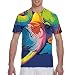Produktbild Herren T-Shirts Bunte Elefantenmalerei Athletic Herren Baumwolle Performance Kurzarm T-Shirt