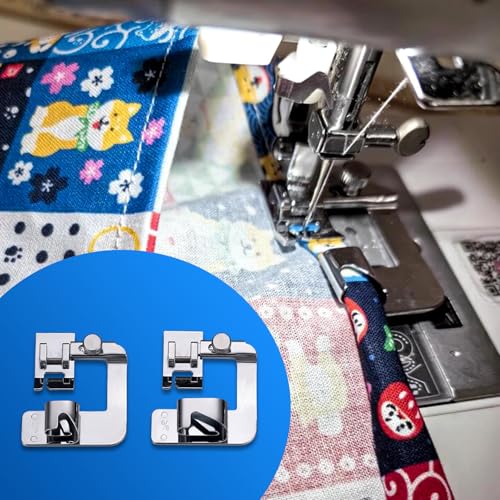 Kit de 6 pies para dobladillo para máquina de coser miniatura 3