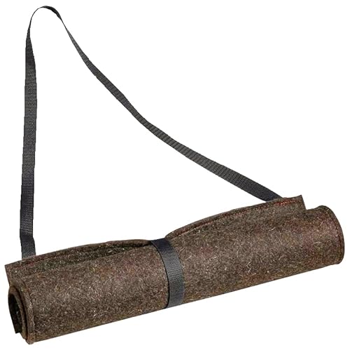 K&S Outdoors Sitzkissen Ansitzkissen Jagd Outdoor Trekking Camping aus Nadelfilz mit Trageriemen, 40 x 50 cm, Braun (Nadelfilz Braun)