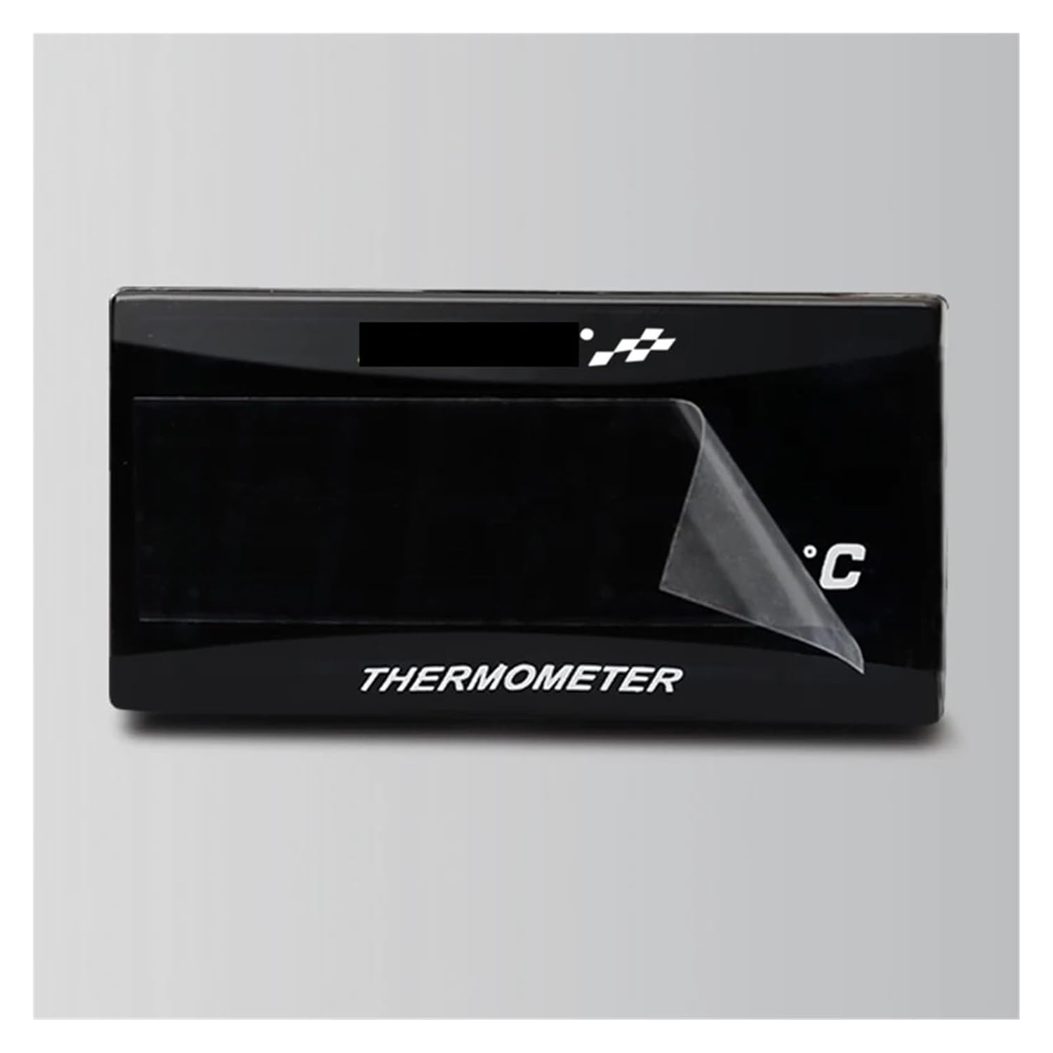 Motorcycle Oil Temperature Gauge Square Digital Instrument Humidity for nmax125 Motorcycle Temperature infiers(Holder-Right)