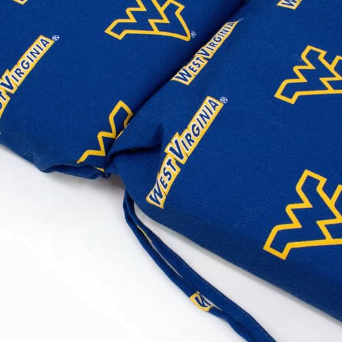 Image of College Covers Everything Comfy West Virginia Mountaineers 2pc Chair Cushion