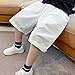 Kids Wide Leg Cargo Shorts Knee Length Baggy Summer Casual Elastic Waist Bermuda Shorts with Pockets for 5-15 Years