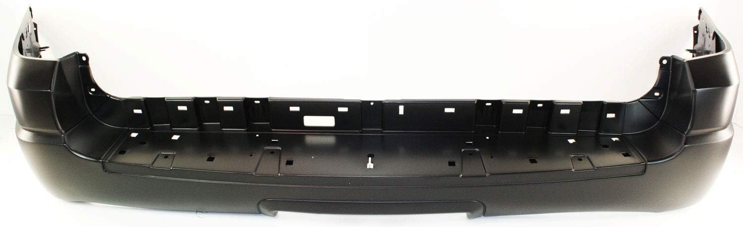 Go-Parts - Rear Bumper Cover for Ford Expedition 2004-2006, Primed (Ready to Paint), Without Rear Object Sensor Holes, NBX/XLS/XLT Models, Replacement 2005