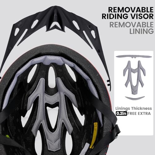 Casco de bicicleta con gafas magnéticas LUMDEER para evitar el viento 6