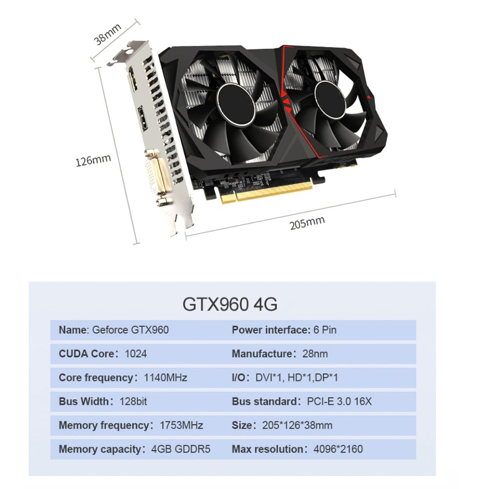 その他 RTX960.4G Amazon | Gaming GeForce GTX 960 Super 128bit HDMI/DP 4GB