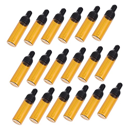Didiseaon 20pcs Mini Bottle Droppers Essential Oil Bottles Mini Sample Bottles Refillable Empty Bottles