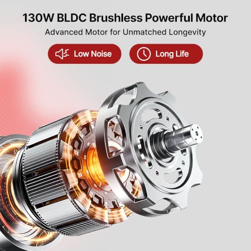 Image of pTron NeoVac X Cordless Vacuum Cleaner for Car /Home Use, 20kPA Powerful Suction, 3 Speed Suction, 130W BLDC Motor, Vacuum /Blower, Washable HEPA Filter, Handheld Design, Type C Charging (Racing Red)