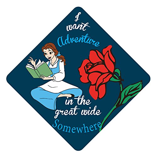 Tassel Toppers Beauty And The Beast - Adventure In The Great Wide Somewhere Decorated Grad Cap #TOP1