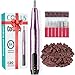 COSLUS C20 Cordless Nail Drill Electric File: Professional for Acrylic Gel Dip Powder Nails, Portable All-in-One Nail Drill Machine Kit for Manicure & Pedicure, Rechargeable Lightweight, Purple