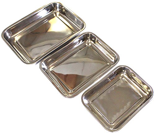Hawk 11"-12.5"-14.5" Stainless Steel Baking Tray 3-Piece Set - Ud123 #TOP4