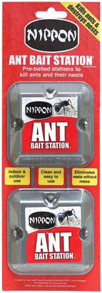Nippon 2 x Ant Stop Bait Stations Destroy Ants and Nests Home Defence 5NAB2