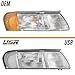 USR 92-95 Taurus SHO Corner Light Turn Signal – CLEAR Corner Lamps Set (Left + Right) Pair - Compatible with 1992-1995 Ford Taurus SHO/Mercury Sable All Models (CLEAR CORNER LIGHTS/Plug N Play Ready)