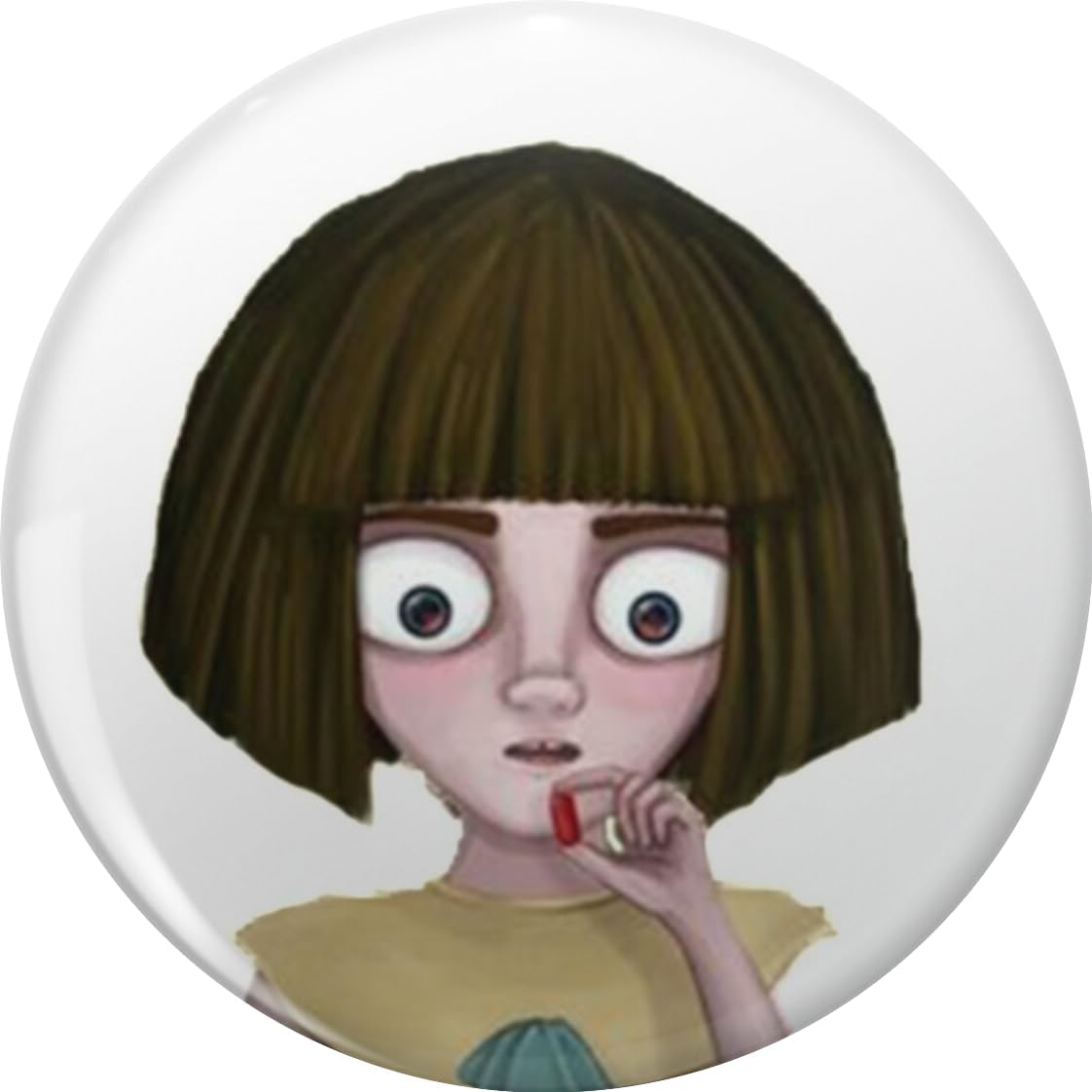 fran bow Pin Lapel Pin Cute Brooch Pins Badges 0.75"